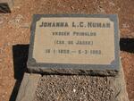 HUMAN Johanna L.C. formerly PRINSLOO nee DE JAGER 1859-1952