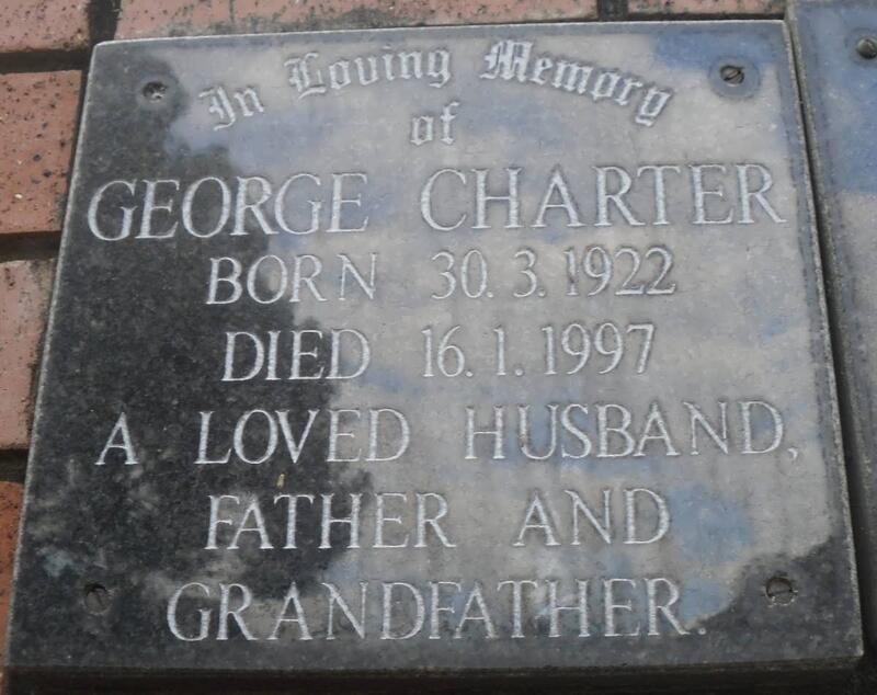 CHARTER George 1922-1997