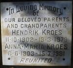 KROES Hendrik 1902-1979 & Anna-Maria 1903-1981