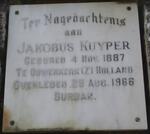 KUYPER Jakobus 1887-1966