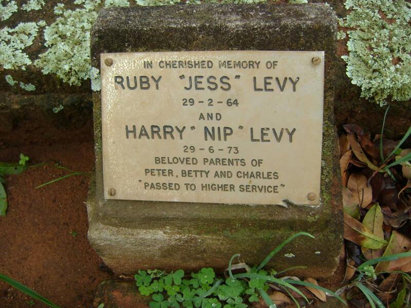 LEVY Harry -1973 & Ruby -1964