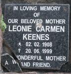 KEENES Leonie Carmen 1908-1999