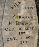 BRUWER Abraham H. 1891-1920
