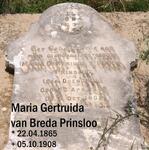 PRINSLOO Maria Gertruida van Breda nee ODENDAAL 1865-1908