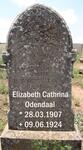 ODENDAAL Elizabeth Cathrina 1907-1924