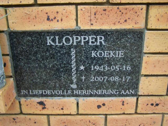 KLOPPER Koekie 1943-2007