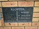 KLOPPER Koekie 1943-2007