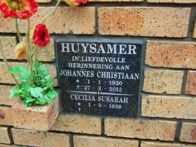 HUYSAMER Johannes Christiaan 1930-2013 & Cecilia Susarah 1938-