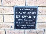 SWARDT Nina Margaret, de nee GIBBONS 1931-2007