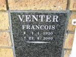 VENTER Francois 1930-2009