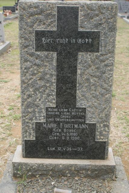 FORTMANN Marie nee BOSSE 1880-1960