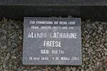 FREESE Alenda Catharine nee RIETH 1940-2003