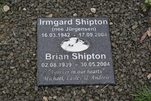 SHIPTON Brian 1939-2004 & Irmgard JURGENSEN 1942-2004
