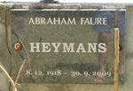 HEYMANS Abraham Faure 1918-2009