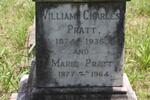 PRATT William Charles 1874-1936 & Marie 1877-1964