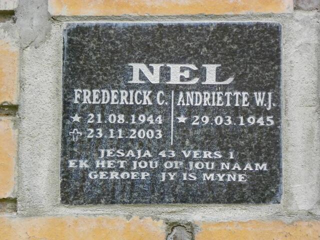 NEL Frederick C. 1944-2003 & Andriette W.J. 1945-