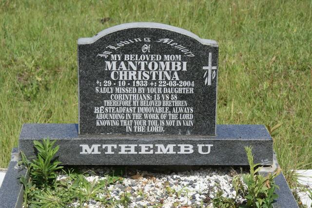 MTHEMBU Mantombi Christina 1933-2004