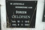 OELOFSEN Doreen 1919-1997