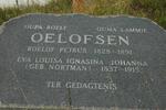 OELOFSEN Roelof Petrus 1828-1891 & Eva Louisa Egnasina Johanna NORTMAN 1837-1915