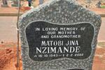 NZIMANDE Matobi Jina 1943-2002