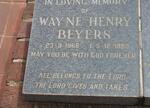 BEYERS Wayne Henry 1966-1989