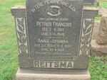 REITSMA Petrus Francois 1883-1946 & Anna Johanna LE ROUX 1890-1953