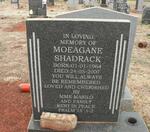 SHADRACK Moeagane 1964-2007