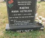HEUNIS Martha Maria Getruida 1949-2002