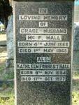 HALL Grace Husband McF. 1868-1965, HALL Kathleen Forrest 1894-1977