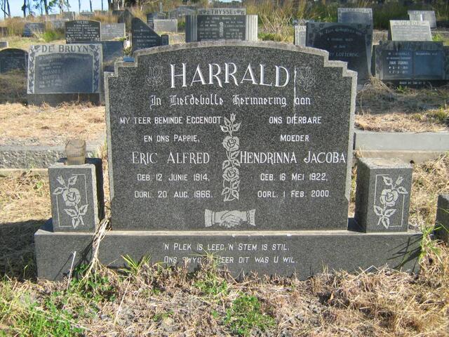HARRALD Eric Alfred 1914-1966 & Hendrinna Jacoba 1922-2000