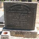 ROUX Jacob Stephanus 1883-1947 & Martha Elizabeth Christina BEUKES 1894-1979