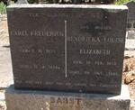 BABST Carel Frederick 1877-1974 & Hendrieka Louise Elizabeth 1879-1953