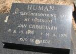 HUMAN Jan Christiaan 1935-1979
