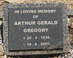 GREGORY Arthur Gerald 1938-2000