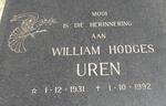 UREN William Hodges 1931-1992
