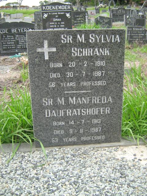 SCHRANK Sylvia 1910-1987 :: DAUFRATSHOFER Manfreda 1903-1987
