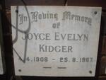 KIDGER Joyce Evelyn 1906-1967