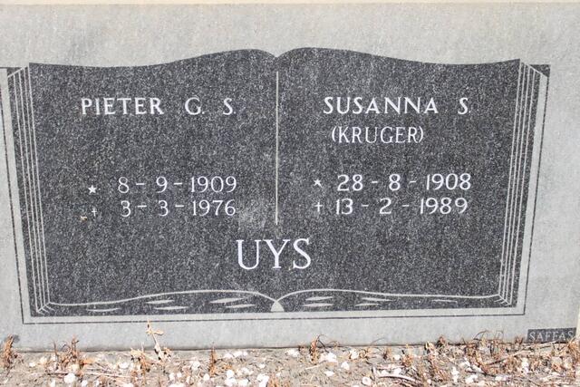 UYS Pieter G.S. 1909-1976 & Susanna S. KRUGER 1908-1989