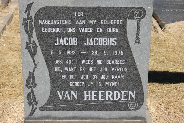 HEERDEN Jacob Jacobus, van 1923-1975