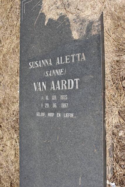 AARDT Susanna Aletta 1905-1997