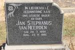 HEERDEN Jan Stephanus, van 1894-1982