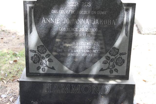 HAMMOND Annie Johanna Jakoba 1900-1970
