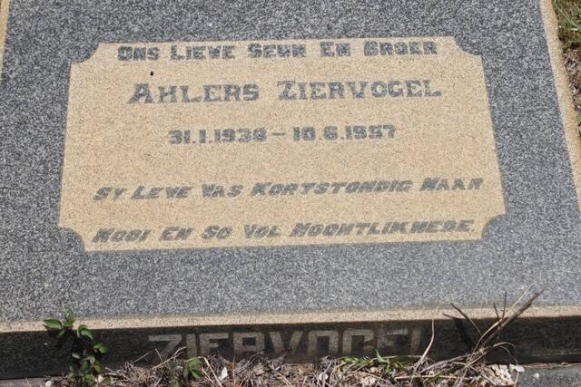 ZIERVOGEL Ahlers 1938-1957