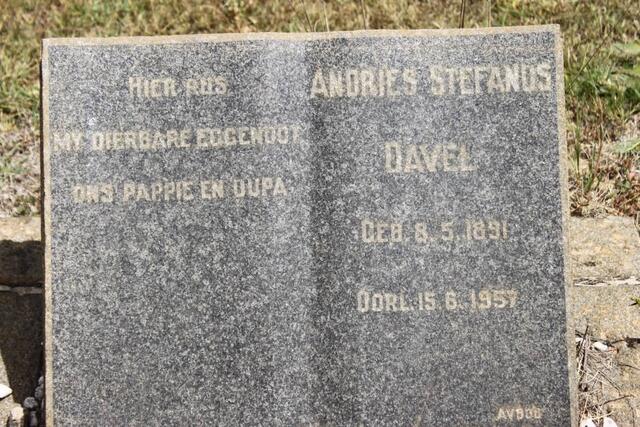 DAVEL Andries Stefanus 1891-1957