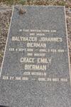 BIERMAN Balthazer Johannes 1898-1960 & Grace Emily WESSELS 1891-1958