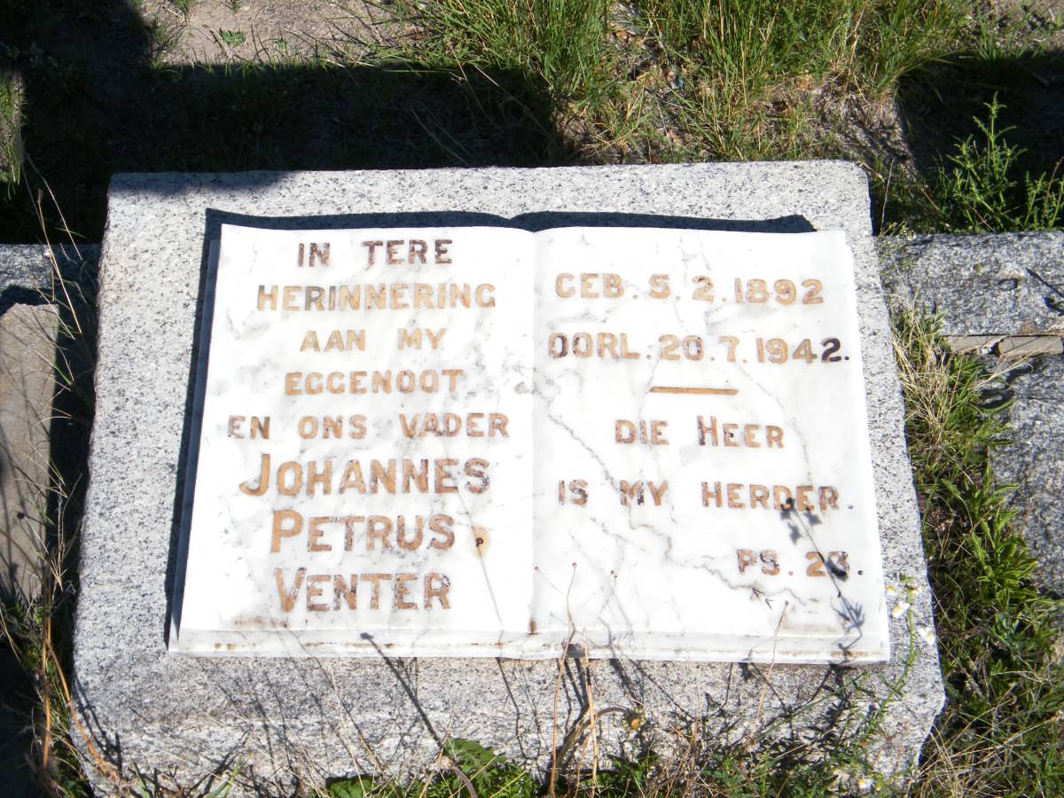 VENTER Johannes Petrus 1892-1942
