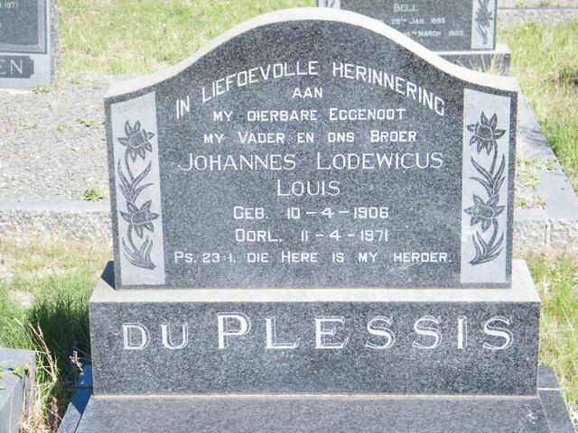 PLESSIS Johannes Lodewicus Louis, du 1906-1971