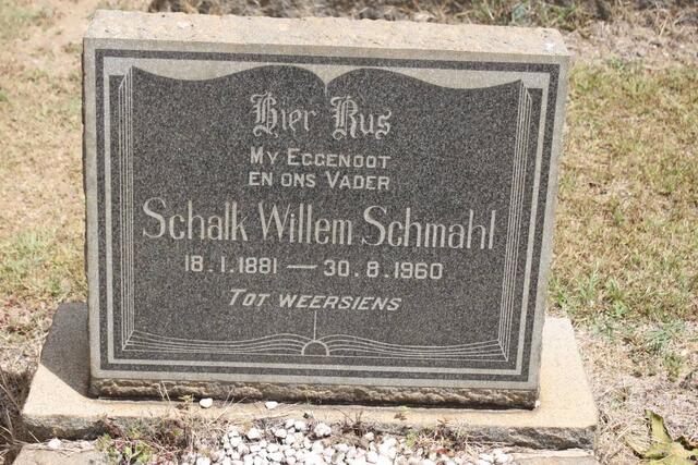 SCHMAHL Schalk Willem 1881-1960