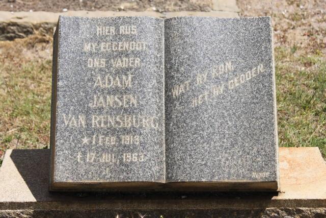 RENSBURG Adam, Jansen van 1913-1963