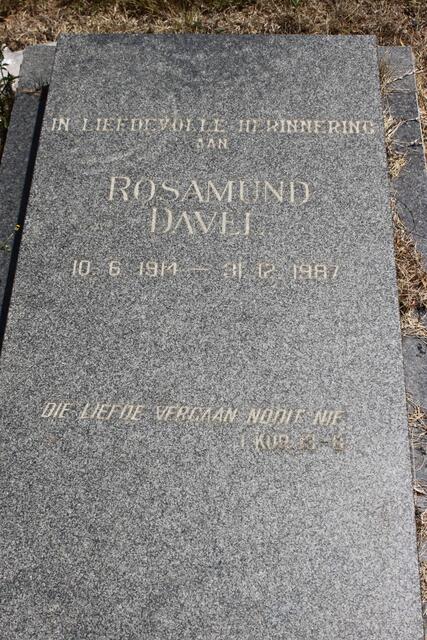 DAVEL Rosamund 1914-1987